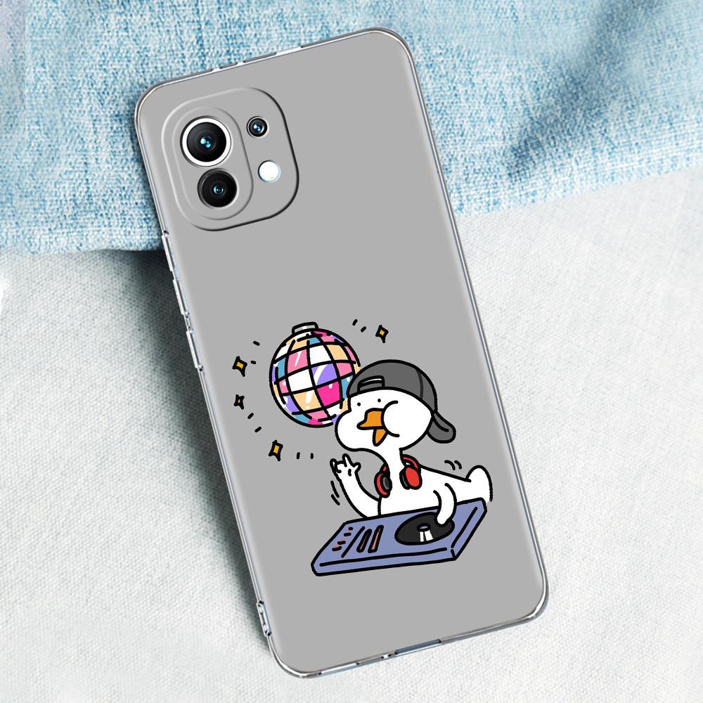 Чехол для Xiaomi Mi 15 14 13 12 11 Lite 15T 13T 12T Pro Poco X7 X6 X5 Pro 5G X3 NFC F7 F6 F5 Чехол Смешная Милая Утка Модный Для Пары