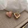 Винтажные серьги-гвоздики из желейной смолы Love, женские, милые и симпатичные, серьги в форме персикового сердца для девушек, серьги в форме персика Niche Design