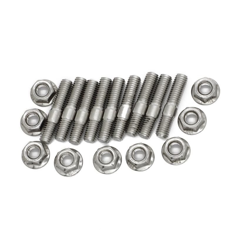 M8*40 Exhaust Manifold Stud For Honda Civic Acura Integra V3 B D Series Stainless Steel Stud Serrated Bolts Nut Screw