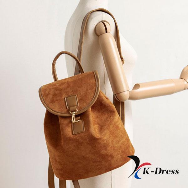 Повседневный замшевый рюкзак-ведро (2 цвета)