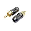 Мини-L-образный позолоченный RCA AV-разъем, медный коленчатый патрубок 90 градусов