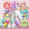 Summer Children'S Birthday Party Decoration Aluminum Film Balloon Candy Ice Cream Donut Candy Balloon Package