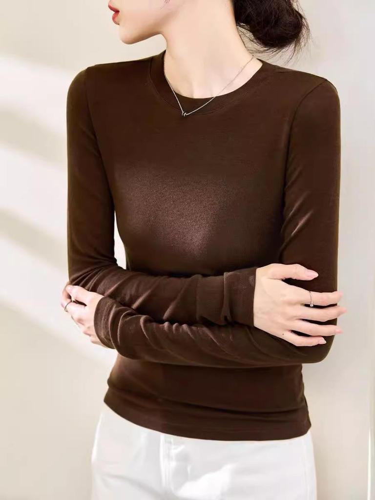 Женская мягкая рубашка с длинным рукавом из шерсти Tencel — удобная, универсальная, повседневная рубашка на осень/зиму