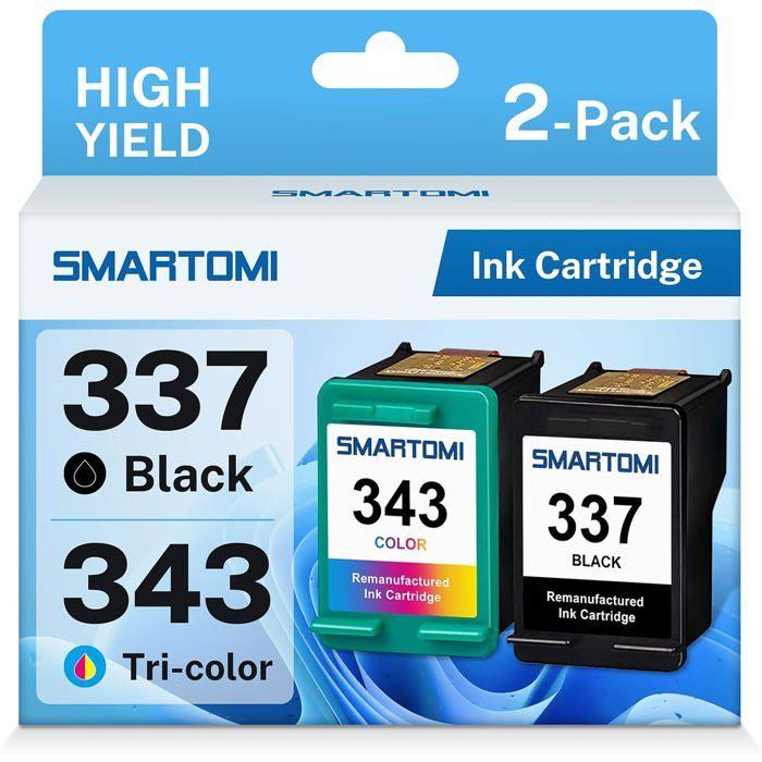 Cartouches d'encre compatibles - SUTEO - 337 343 - Multicolore - 420 pages - A4 - HP DeskJet 5940 - HP OfficeJet H470