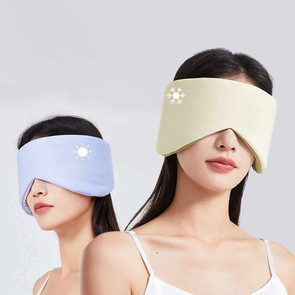 Warm and Cool Dual Sensation Full Coverage Eyeshade Soft Ear Muffs Eyeshade Sleep Eye Mask