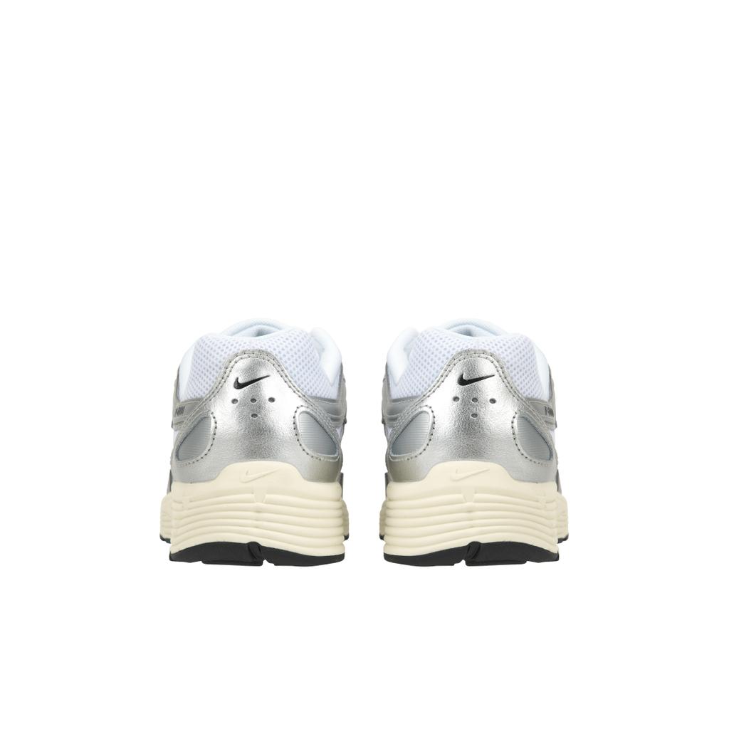Nike P-6000 Металлические плоские серебристые кроссовки унисекс Белый металлик-серебристый Черный CD6404-105