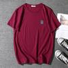 Men's Summer Casual Short Sleeve Men's Pure Cotton Breathable Plus Size T-shirt Men's Loose and Comfortable Round Neck Tee