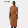 PORTS Women's Double-Breasted Cashmere Blend Wool Coat