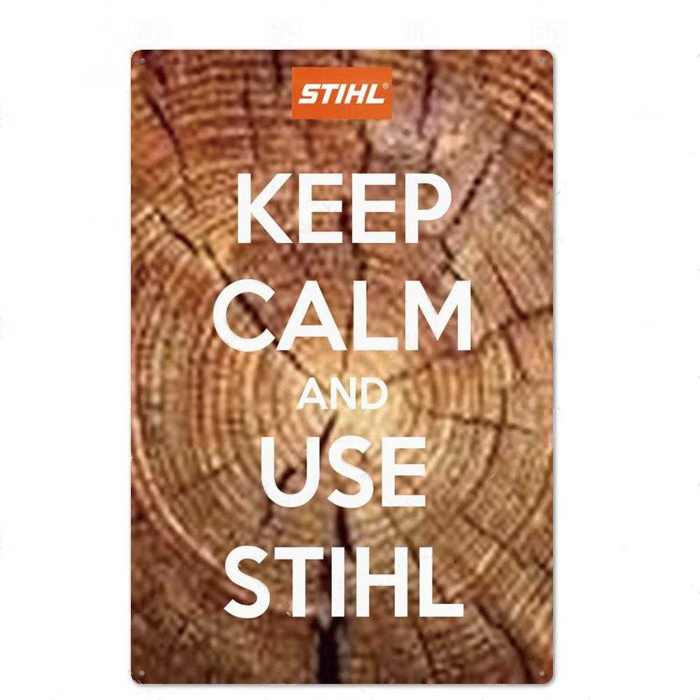 Металлическая табличка с цепной пилой, металлическая винтажная жестяная вывеска, настенный декор для человека, декоративная тарелка в пещере