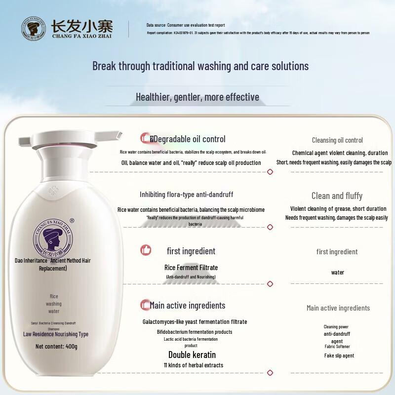 Changfa Xiazhai Rice Water Anti-Dandruff Hair Care Set