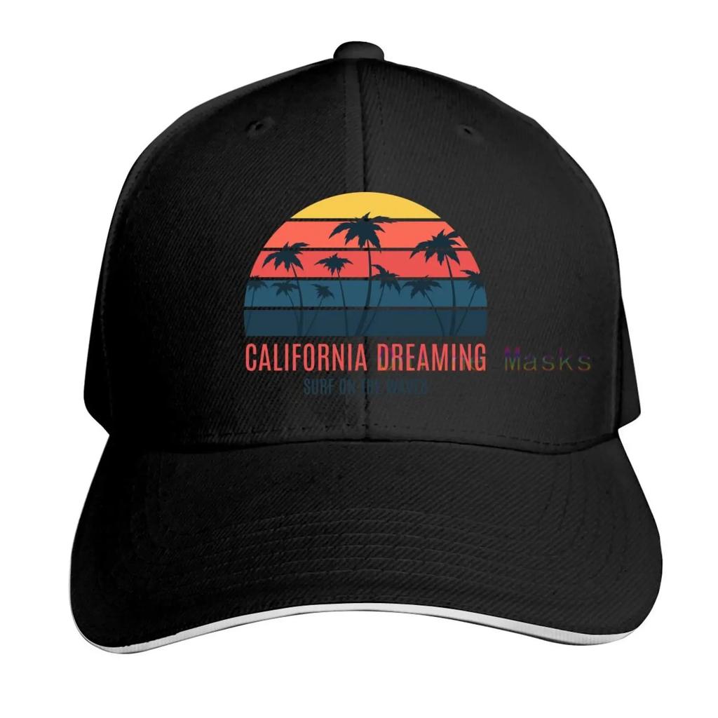 Бейсболка California Surf Session для женщин унисекс, регулируемая классическая винтажная хлопковая джинсовая кепка дальнобойщика для активного отдыха