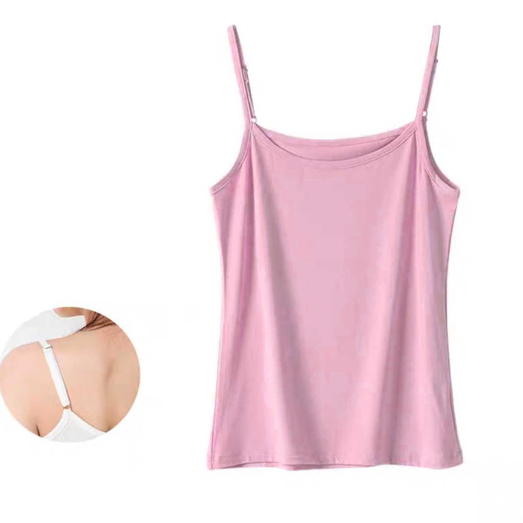 Kids Solid Color Tops Casual Everyday Camisole Underwear