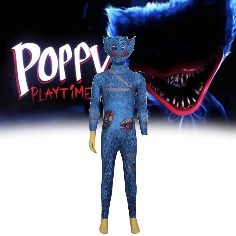 Костюм для косплея Хагги Вагги из Poppy Playtime С дизайном крови Для Хэллоуина и сценических выступлений