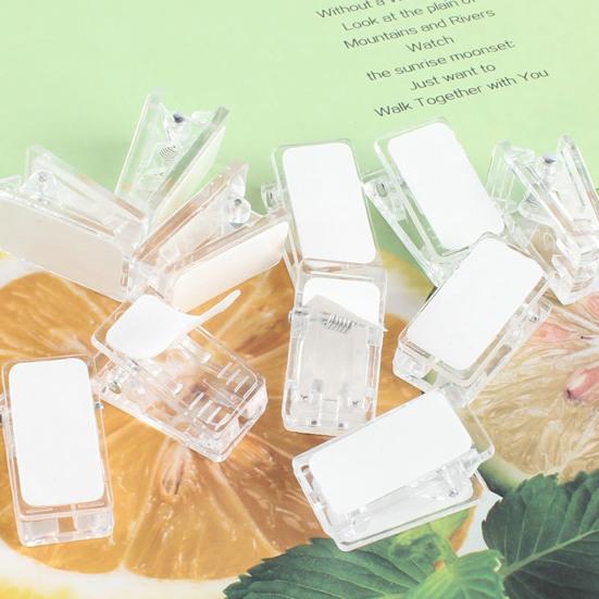 50 шт. самоклеящиеся настенные зажимы, прозрачные, не легко деформируемые, компактные размеры, широко используемые мини-скрепки для документов