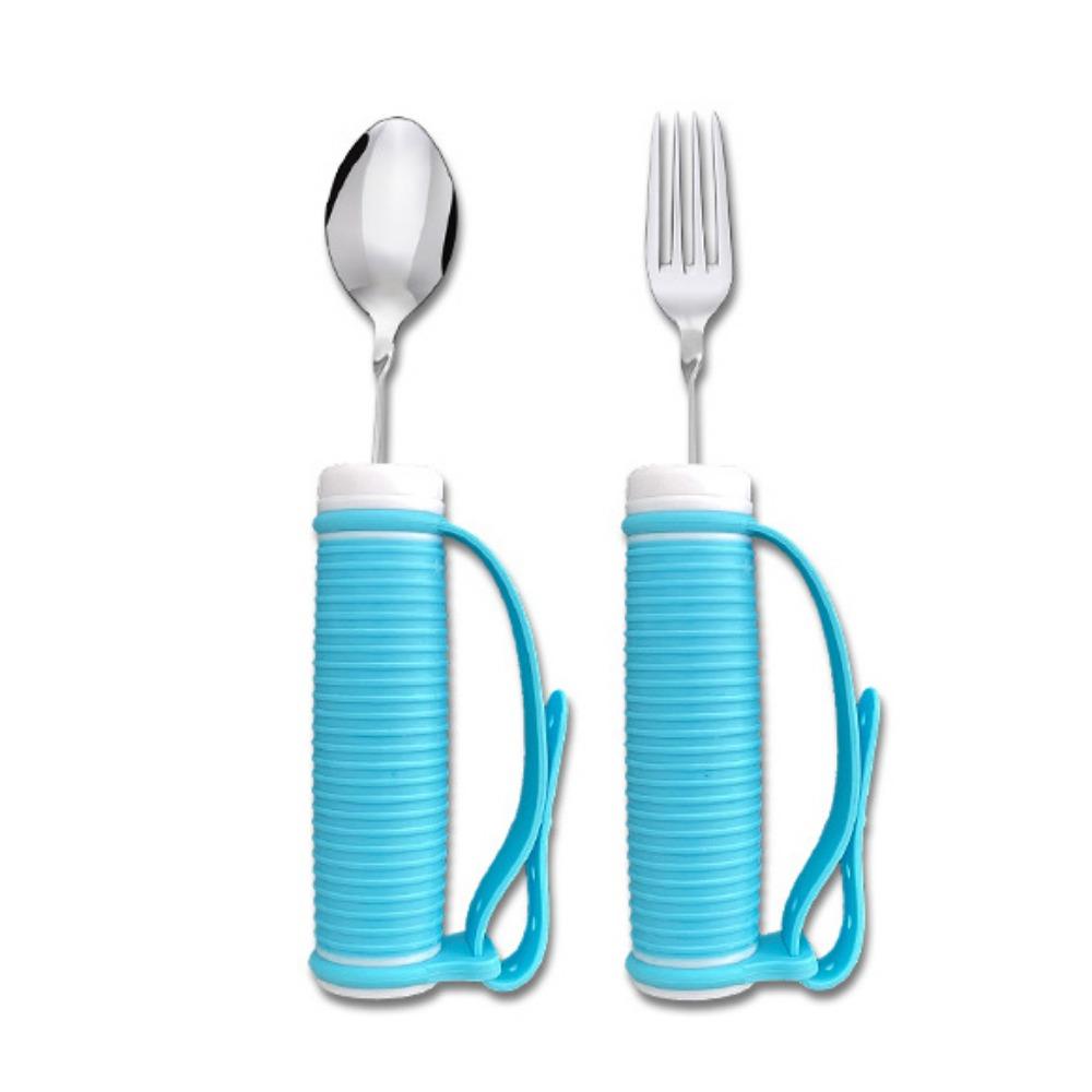 Angle Adjustable Anti-Slip Eating Spoon Anti-Shake Food Aid Fork Stroke Recovery
