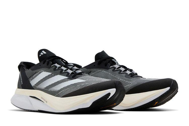 adidas Adizero Boston 12 Black White Men's Sneakers