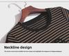 2023 Plus Size Полосатая футболка с круглым вырезом для женщин, летний пуловер: Повседневный топ с короткими рукавами и яркими бриллиантовыми акцентами