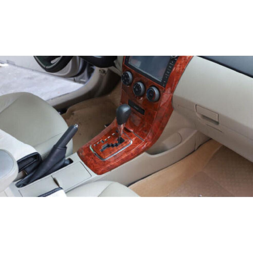 For Toyota Corolla 2009-2013 Wood Peach Grain Center Console AC Knob Panel Trim