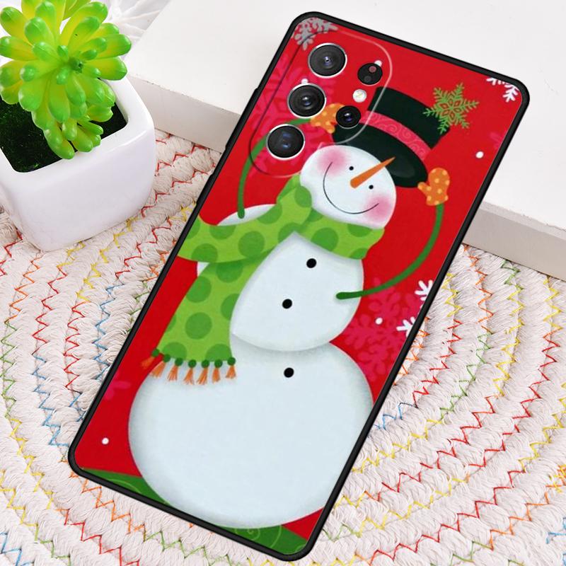 Рождественский чехол-снеговик для Samsung Galaxy note 10 pro S26 Ultra S23 S24 FE S25 S21 S22 PLUS ударопрочный
