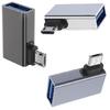 Компактные Угловые USB A на MicroUSB OTG Конвертеры Прямая Зарядка и Управление Периферией на Смартфонах Планшетах
