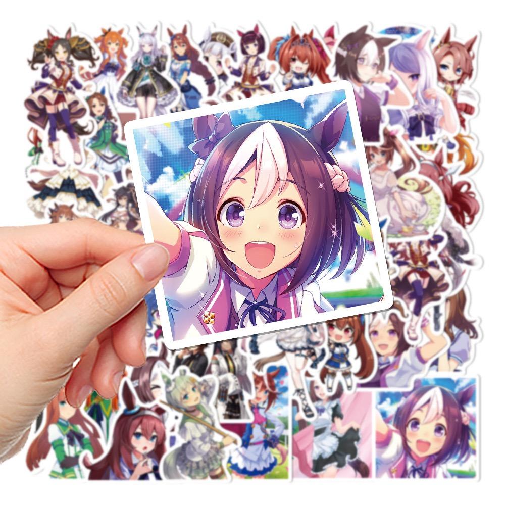 50PCS Graffiti Stickers Anime Girl Cartoon Decal For Guitar Phone Guitar Cup Skateboard Kid Toys