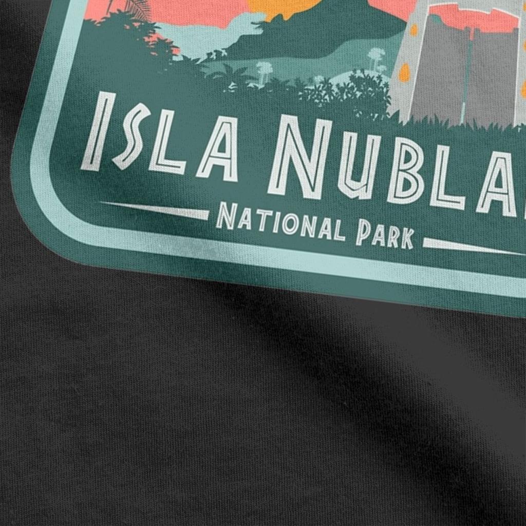 Остров Нублар Парк Юрского периода Футболки Мужские Креативная Хлопковая Футболка Круглый Вырез Короткий Рукав Футболка Подарок на День Рождения Топы