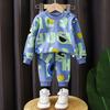 Kids' Pure Cotton Underwear & Homewear Set - Boys & Girls Autumn Cartoon Clothes & Trousers