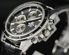 Casio Мужские часы Edifice Chronograph EFR-526L-1AV Черная нержавеющая сталь Кожаный ремешок 42 мм 100 м
