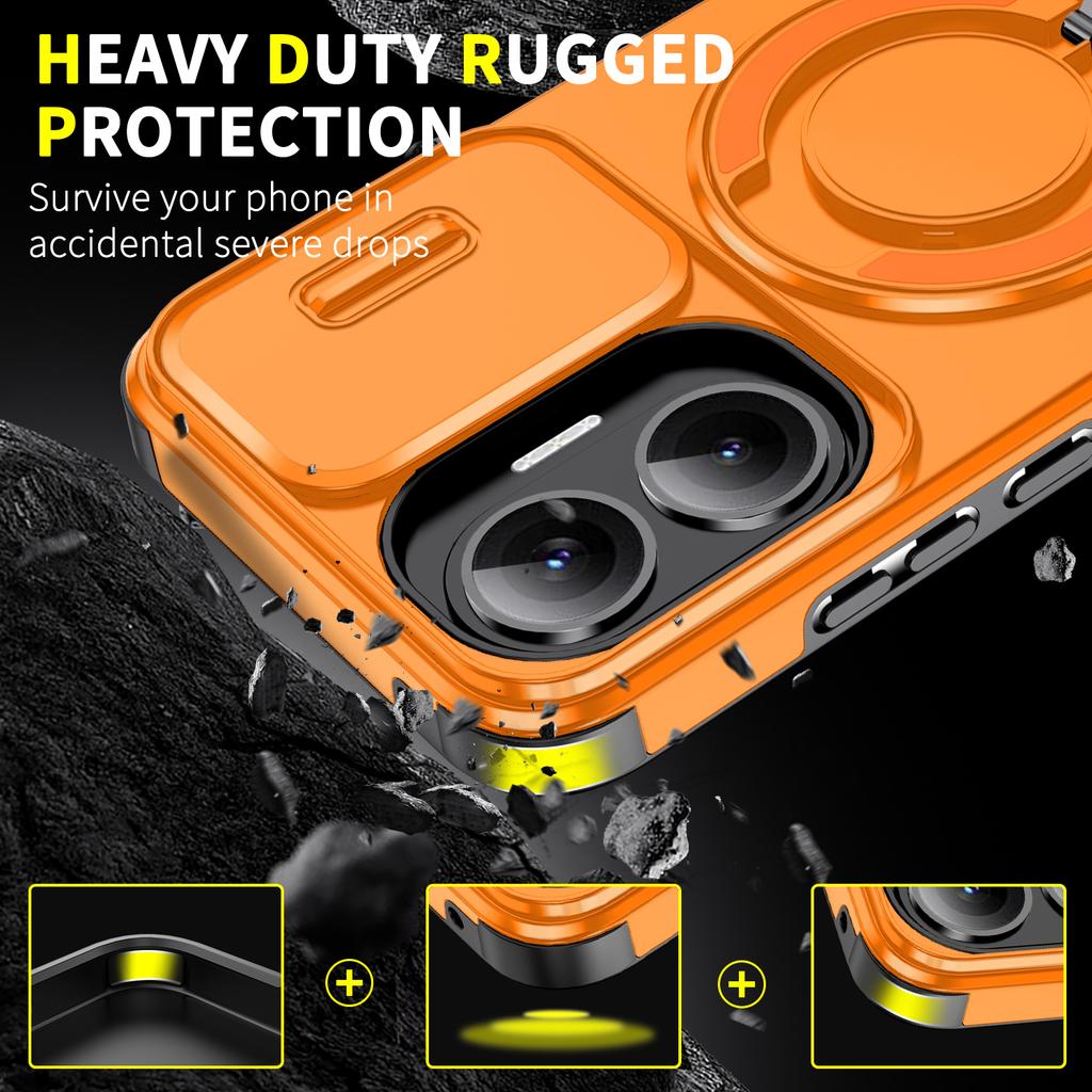 Для Mi POCO X7 Pro Защита камеры-слайдера Магнитная подставка Чехол для телефона для Mi Poco X6 Pro F7 Ultra C75 Чехол-защитник