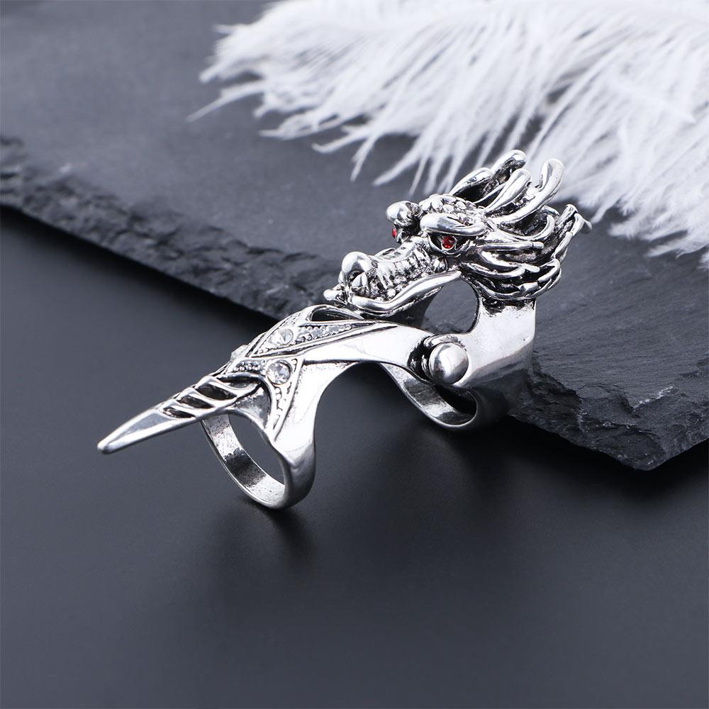 Skull Gothic Claw Ring Male Female Fashion Jewelry Dragon Ring Knuckle Ring Korean Style Ring