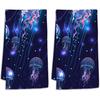 Cow Kitchen Towels Set of 2 Highland Cow Fingertip Towels Soft Kitchen Dish Towel for Bathroom Spa Decor Laundry Room