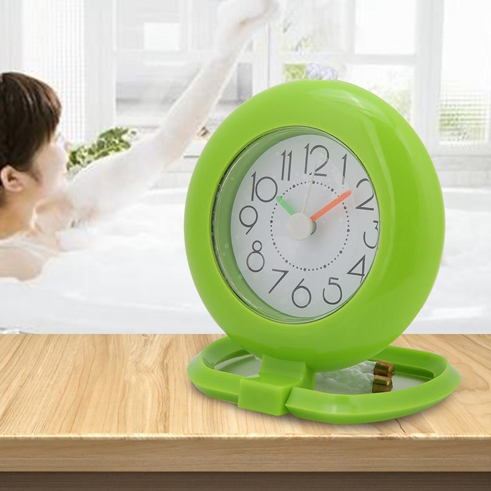 Waterproof Design Shower Clock Plastic Hanging Table Clock Bathroom Wall Clock Home Decoration