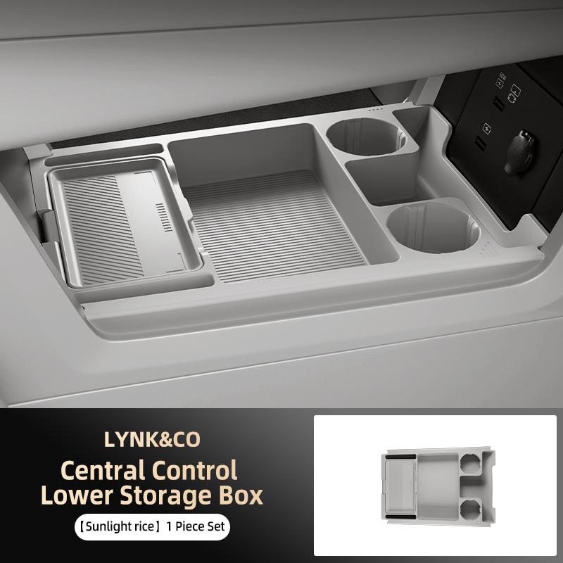 Suitable for Lynk & Co 900 Center Control Storage Box Armrest Box Lower Storage Box Car Interior Decoration Supplies Accessories
