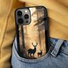 Deer Soft Phone Case for iPhone 17 Air 16e Pro max 15 Pro 13 14 Plus 11 12 MagSafe Magnetic Coque