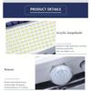Solar Light 160 Leds Outdoor Garden Decoration IP65 Waterproof Solar Wall Lamp Motion Sensor Fence Lights For Yard Lawn Driveway
