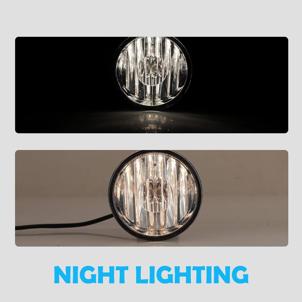 AUTOWIKI Fog Lights Fit For 2000-2006 Chevy Tahoe Z71, 2004-2006 Chevy Suburban 1500 Z71, 1997-2003 Pontiac Grand Prix, 2000-2005 Pontiac Sunfire