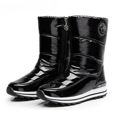 2025 Роскошные Водонепроницаемые Нескользящие Полусапоги на Платформе Зимние Толстые Плюшевые Сапоги Удобные Женские Зимние Сапоги Модные Botas Mujer