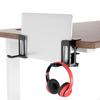 Desk Side Storage No Drill Under Laptop Holder Hanging Organizer with Headphone Stand