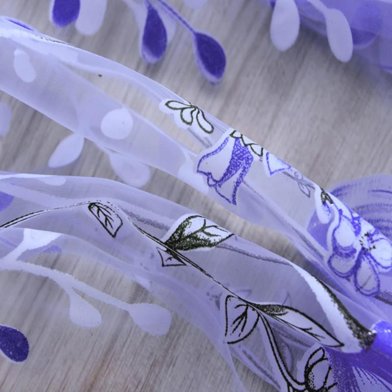 1 панель Современные тюлевые шторы для спальни, короткие кухонные оконные шторы, прозрачные панельные шторы