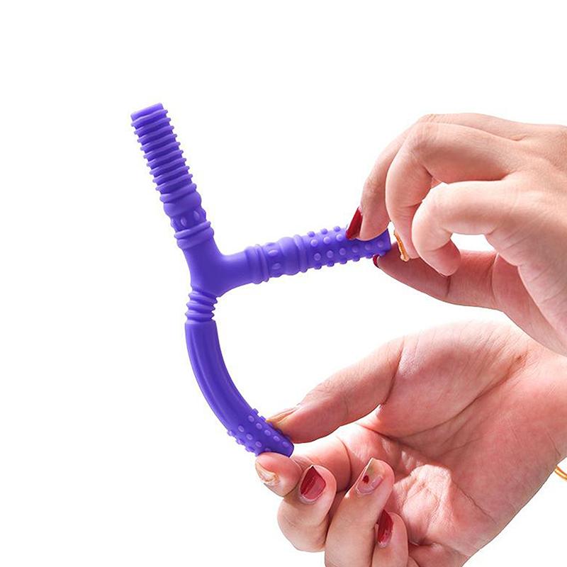 Детская жевательная трубка, логопедический массажер для зубов, детские разговорные инструменты для аутизма, сенсорная речь, оральная мышечная реабилитация, обучение