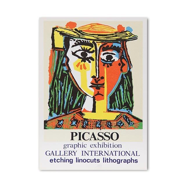 Выставка «Абстрактная девушка Пикассо» Красочные современные плакаты и гравюры, настенные росписи и картины маслом