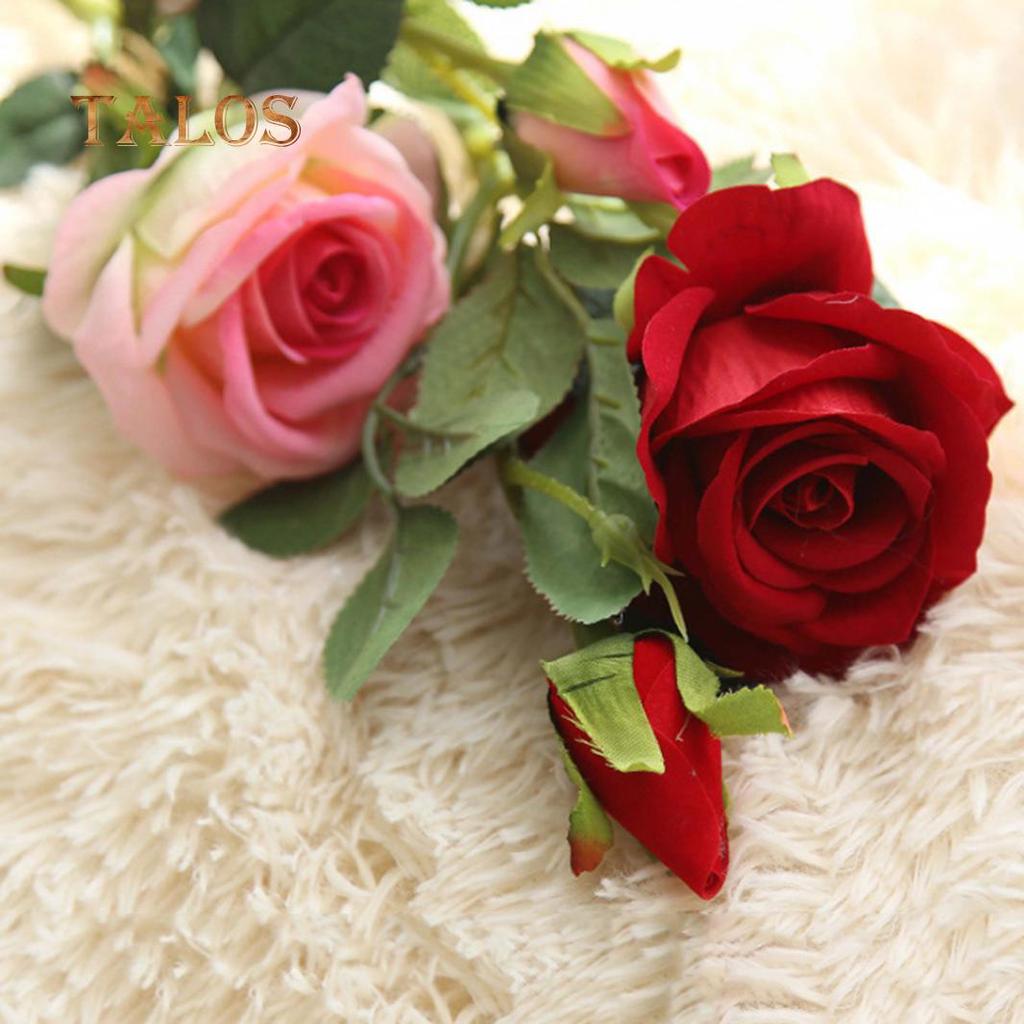 1Pc Real Touch Artificial Rose Fake Flower Wedding Bouquet Party Home Decor Decoration