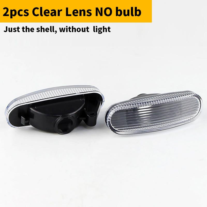 Side Marker Turn Signal Light Housing Cover Lens For Peugeot Bipper Citroen Nemo 2008-2019 Lancia Musa 2005-2012 Car Accessories
