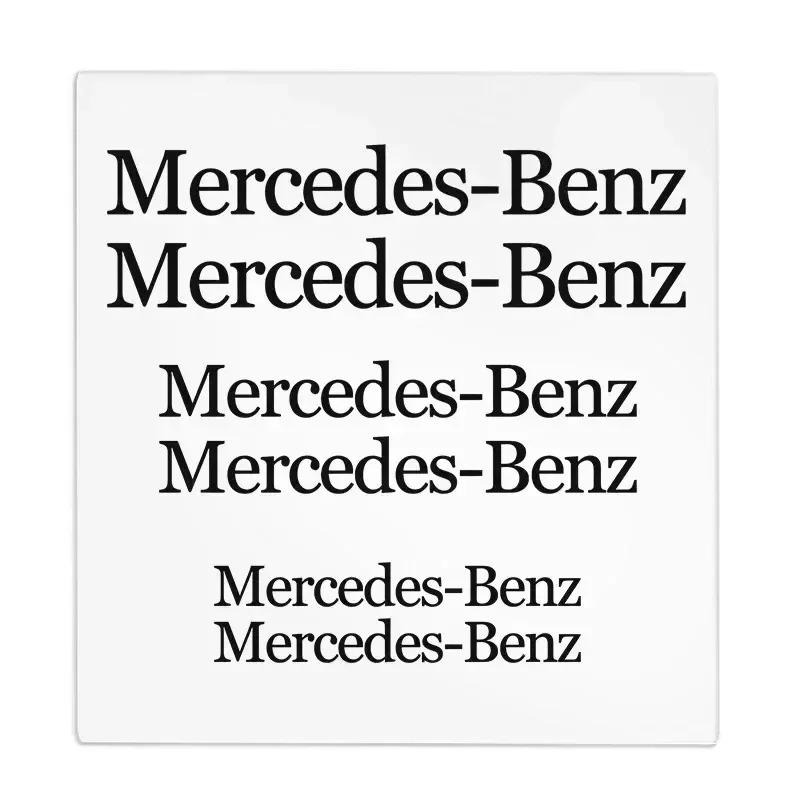 For Mercedes Benz 6pcs Car Styling Car Brake Caliper Stickers For AMG Mercedes Benz W204 W124 W201 W202 W212 W220 W205 GLA CLA Automotive Goods