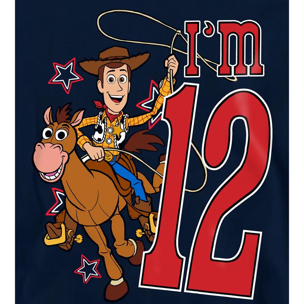 Toy Story Childrens/Kids I'm 12 Woody Birthday Pullover Hoodie