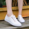 Breathable White Mesh Flat Shoes for Women - Summer Korean Style