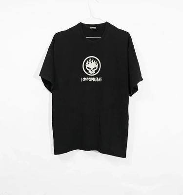 Винтажная футболка The Offspring 2000 года Панк-рок группа Черная футболка XL