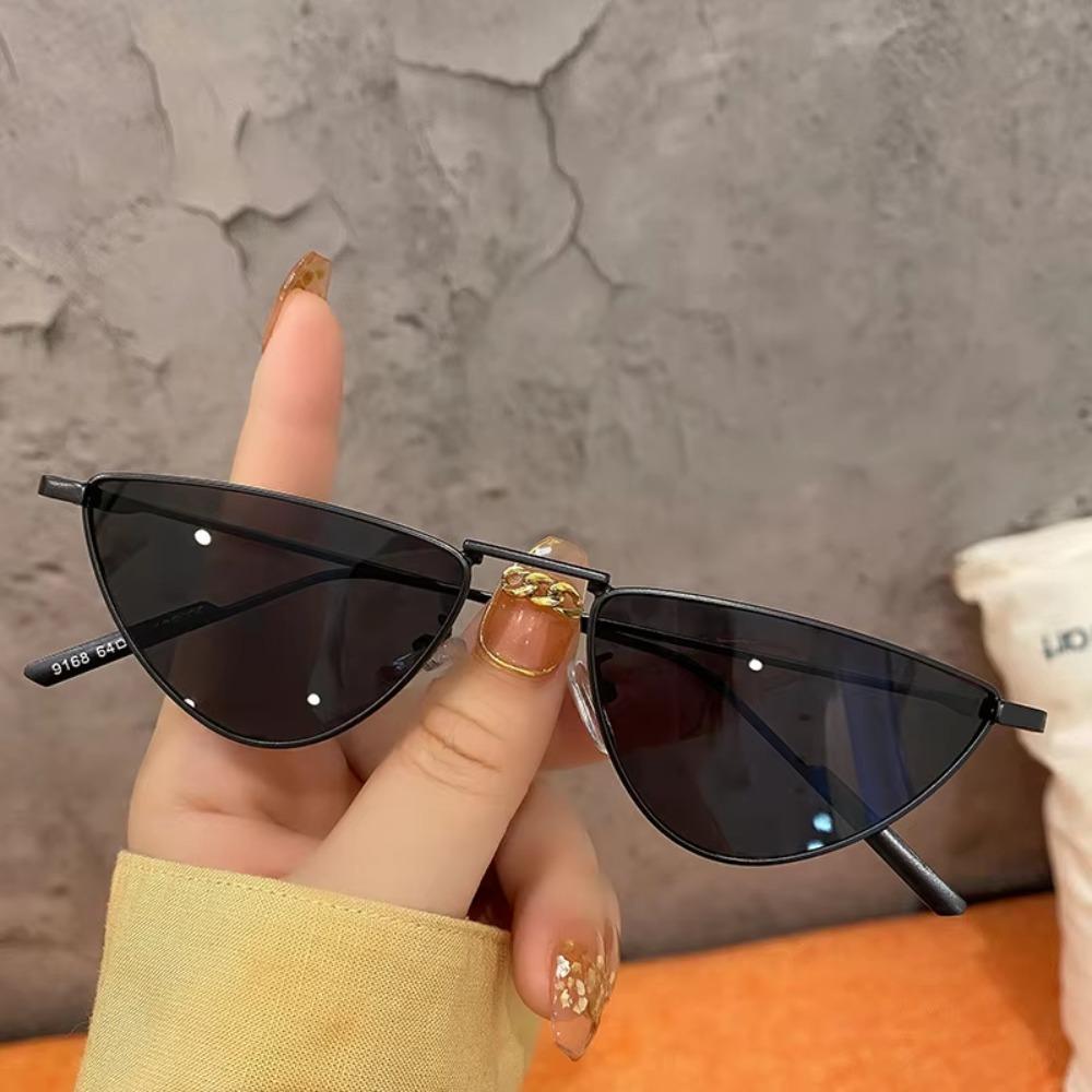 Retro Triangle Sun Glasses UV400 Anti-UV Glasses Cool Cat Eye Sunglasses Summer