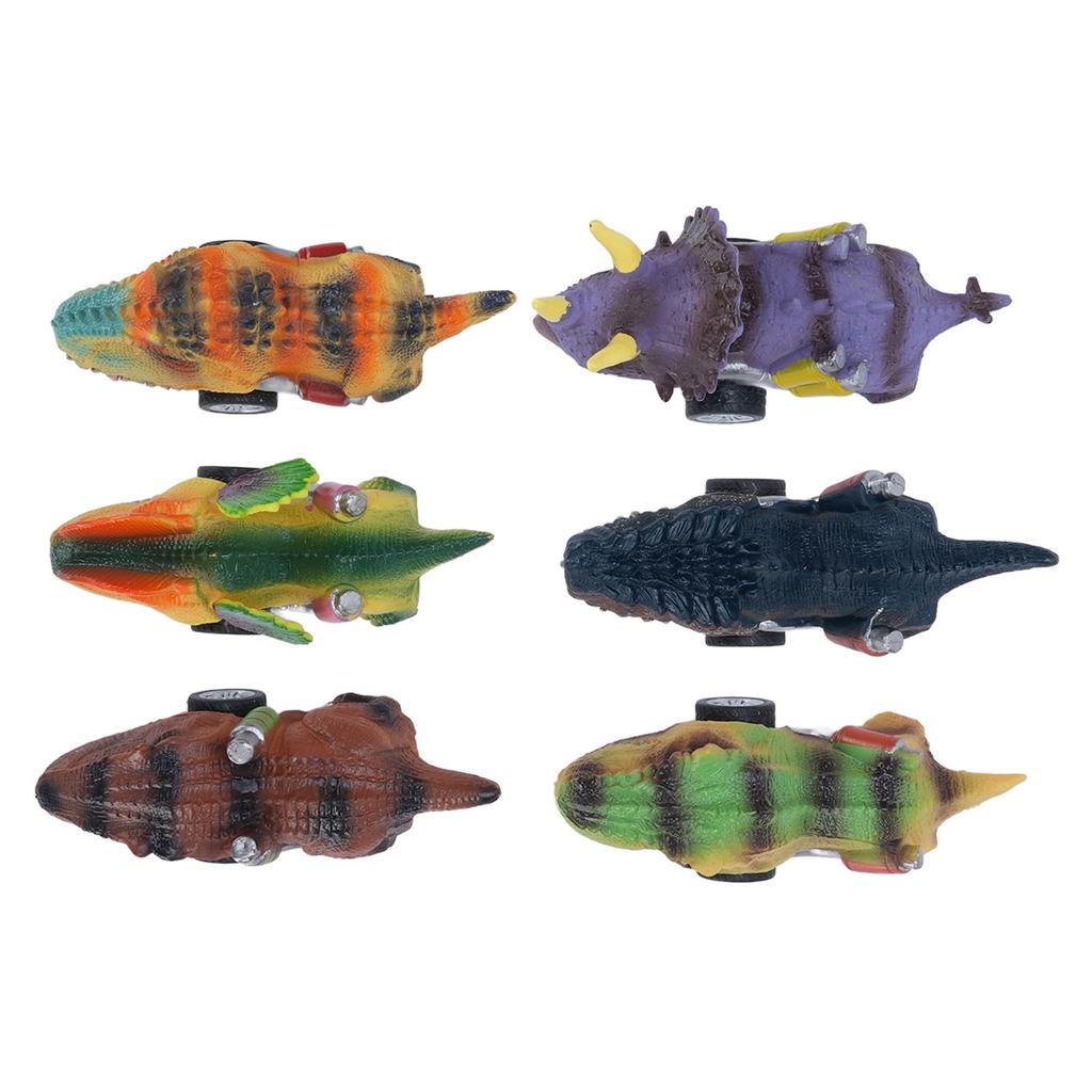 6шт игрушки динозавры инерционные машинки обучающие интерактивные искусно изготовленные игрушечные машинки динозавры набор для