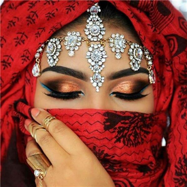 Полный круглый дрель мусульманский 5D DIY Алмазная картина «Женщина в маске» Вышивка крестиком 3D Домашний декор